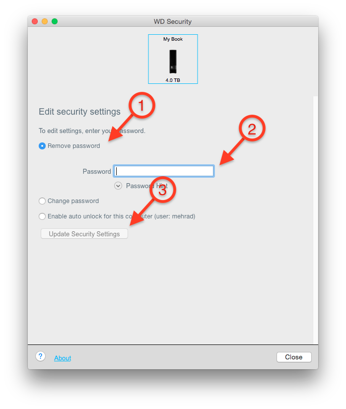 wd security for mac